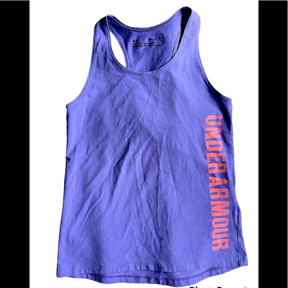 Under Armour girls fitted tank top size small